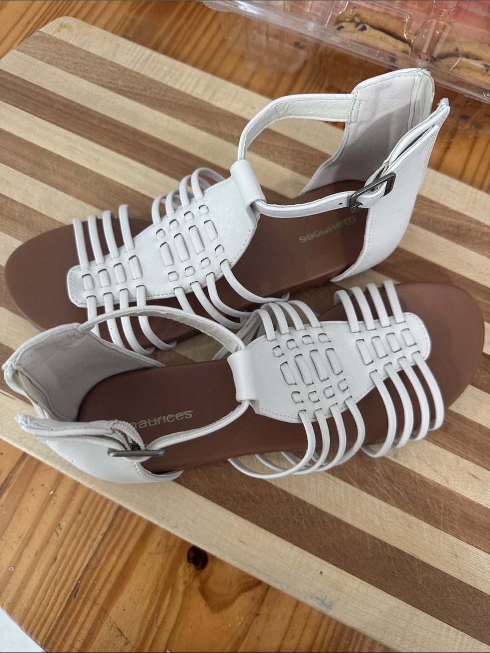 Maurices White Strappy Women’s Sandals